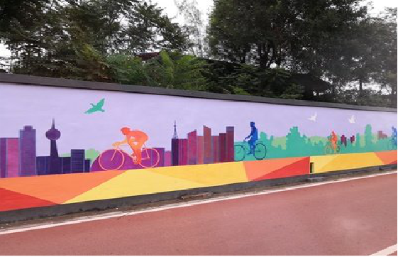 冕宁墙体彩绘-围墙