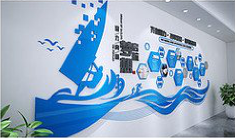 冕宁海浪主题文化墙如何设计？