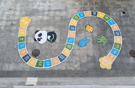 冕宁地面游戏彩绘