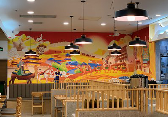 冕宁商业空间彩绘介绍。