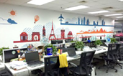 冕宁教你设计办公室墙绘的方法。