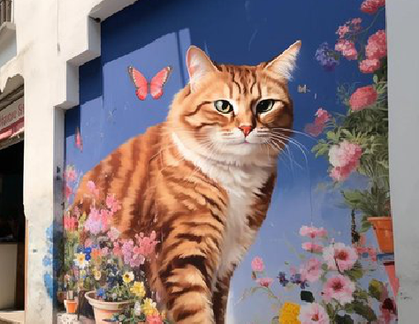 冕宁自己绘制有个性的手绘墙