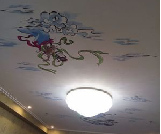 冕宁如何快速绘制天花板上的手绘墙？