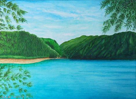 冕宁在墙绘中，如何绘画绿水青山？